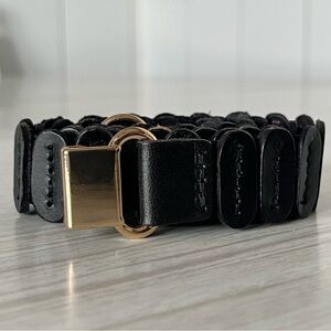 Black Leather Anthropologie Belt